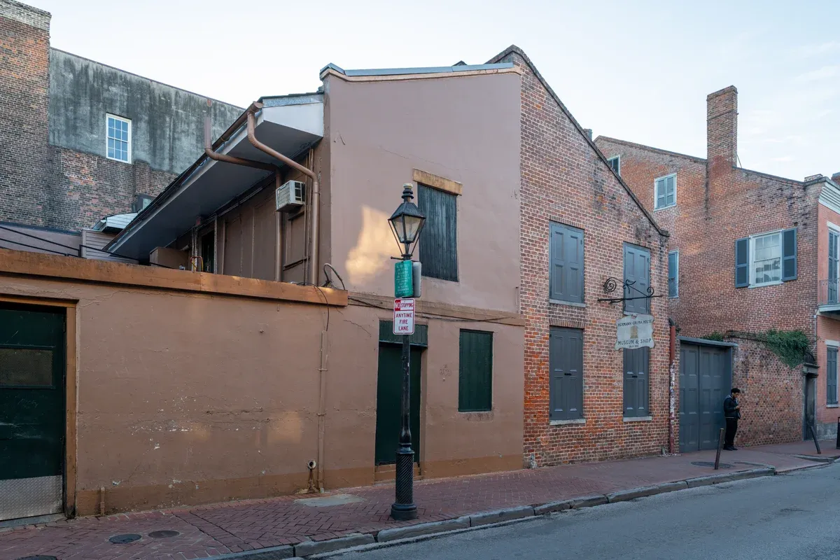 The Hermann-Grima House on St. Louis Street, one of the haunted places in New Orleans